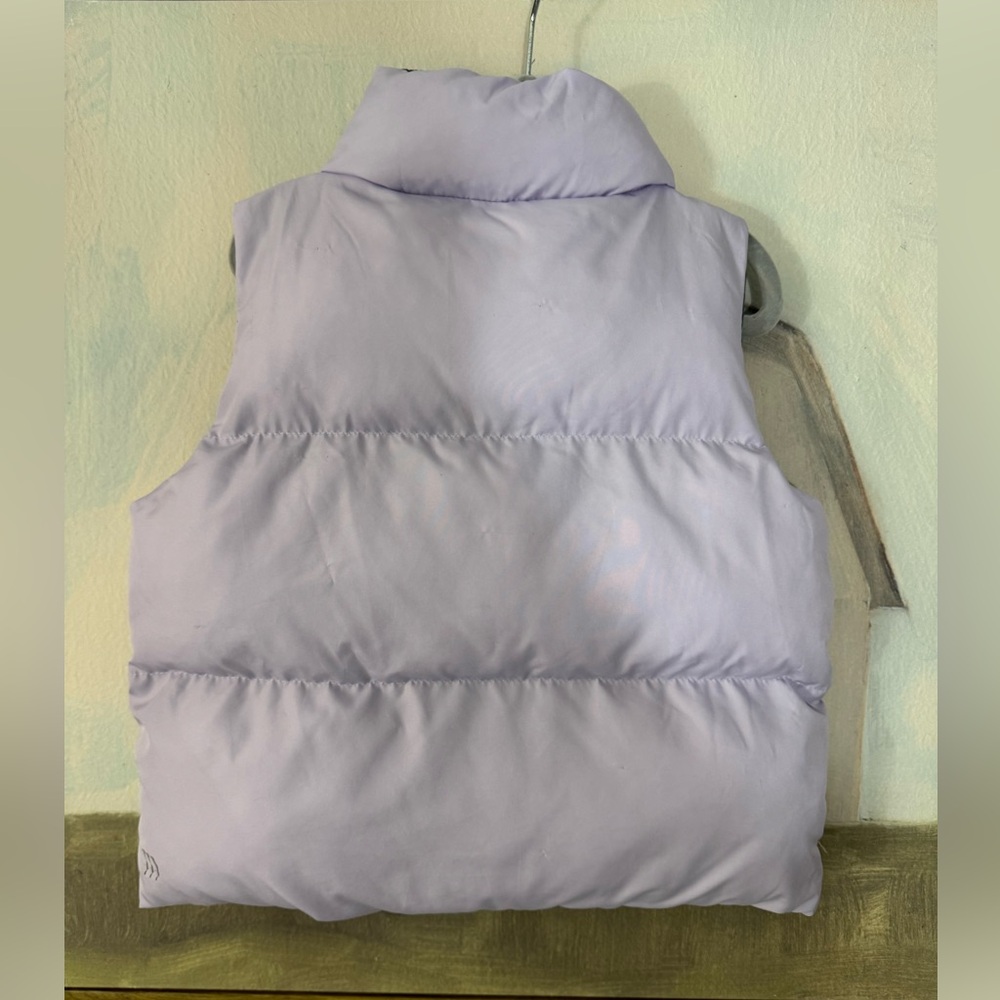 ALL IN MOTION Kids Full Zipper Reversible Quilted Puffer Vest Stand Up Size 4/5 - Picture 5 of 8